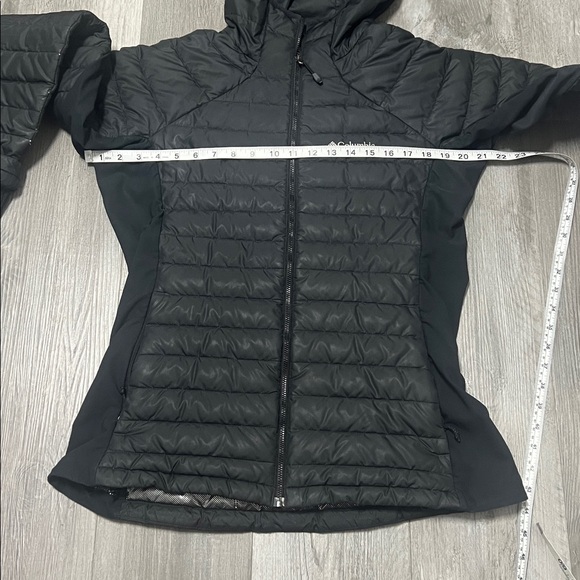 Columbia Omni- Heat Turbodown Quilted Black Hooded Jacket/ size L - Picture 12 of 13